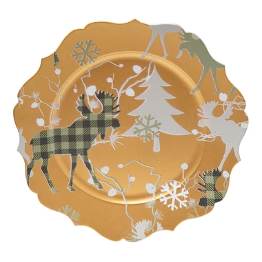 Dekorativní sváteční talíř 33 cm
