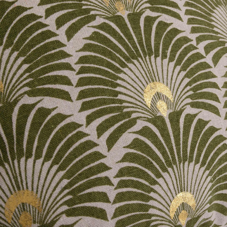 Zielona poszewka dekoracyjna art deco