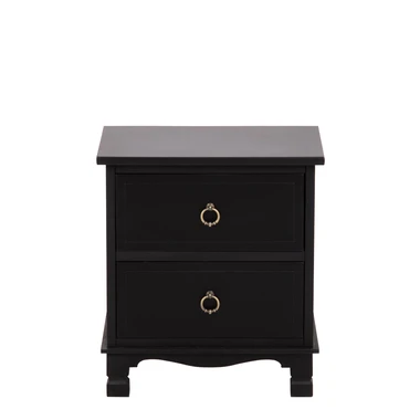 Klasický černý noční stolek CLESS