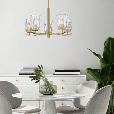 Závěsné svítidlo lustr TAZZA zlaté