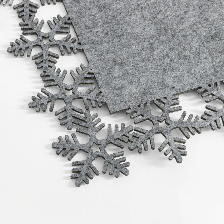 Filcová vánoční podložka šedá 30x45 cm