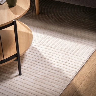 Krémový koberec s geometrickým vzorem MODICA 120x170 cm