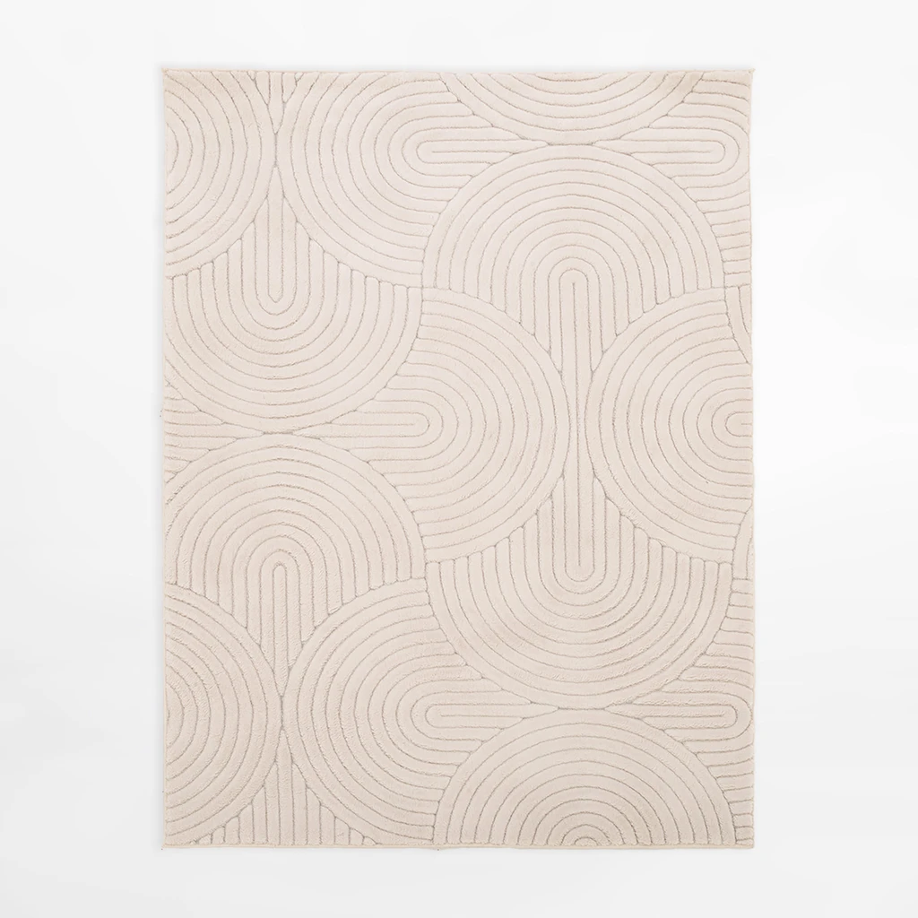 Koberec do obývacího pokoje MODERNO, krémový, 120x160 cm