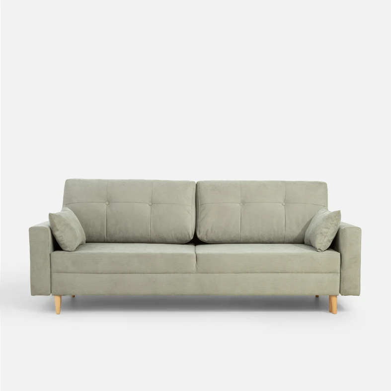 Zdjęcie ogólne sofy. Mebel widoczny na wprost.