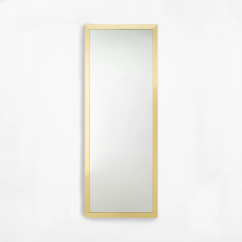 Zrcadlo ve zlatém rámu SLIM 67,5x177,5 cm