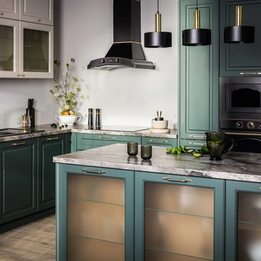 Závěsná lampa lišta černo-zlatá LEO III