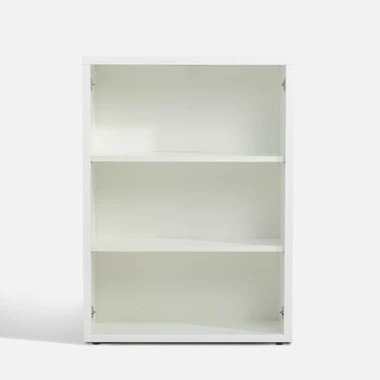 Nízká knihovna DISEGNO WHITE OFFICE bílý lesk