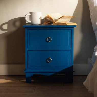 Klasický modrý noční stolek CLESS