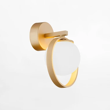 Zlaté nástěnné svítidlo SATURNIA