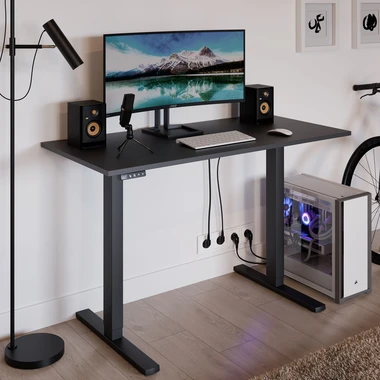 Polohovací stůl FLOW černý 120x58 cm