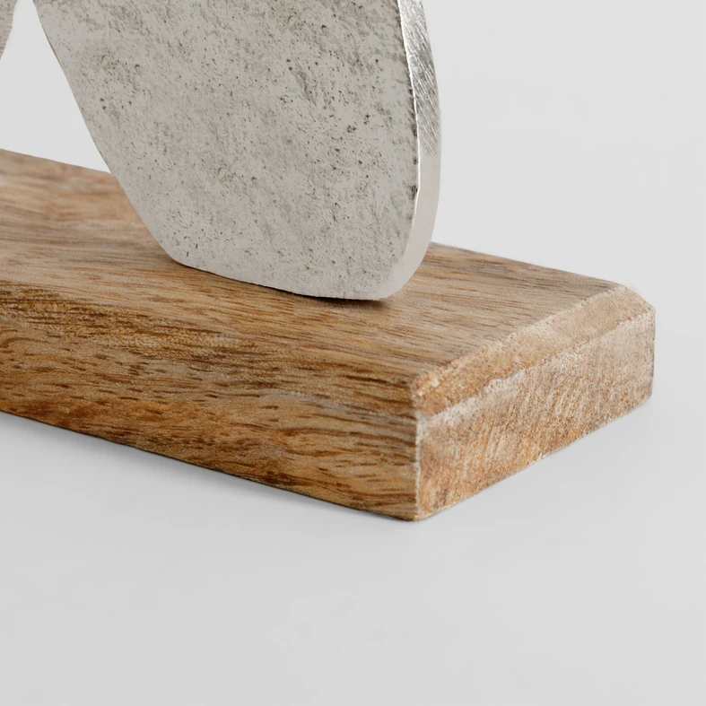 Dekorace vánoční anděl stříbrný 16 cm