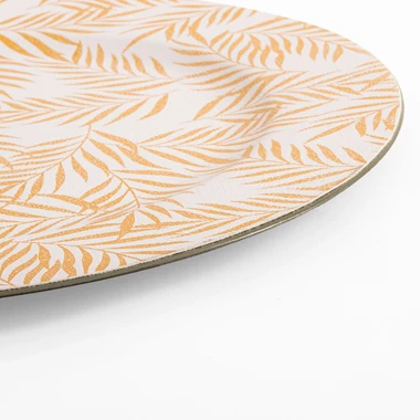 Dekorační talíř se zlatými listy 33 cm