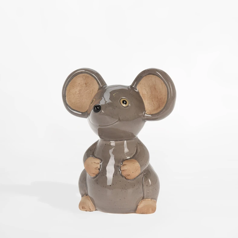 Dekorativní figurka, myš, 15,5 cm, MIX