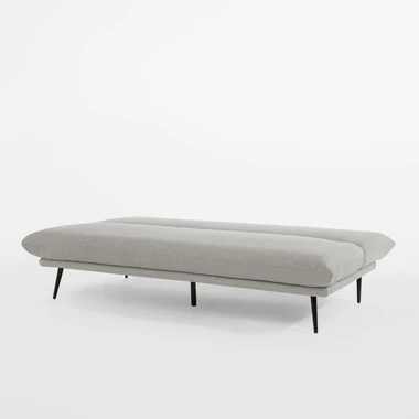 Světle šedá rozkládací pohovka ZATEZ