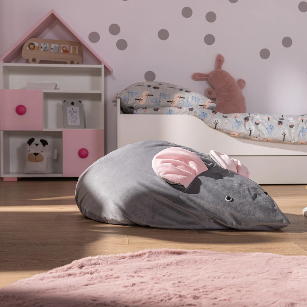 Růžový regál ve tvaru domku TOP BABY