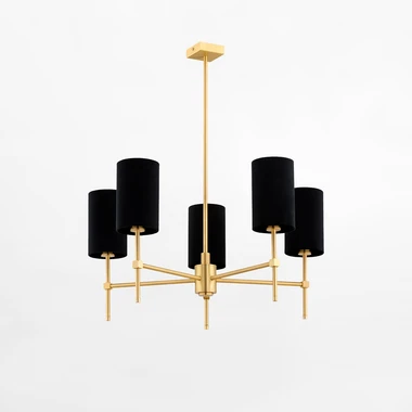 Černo-zlaté závěsné svítidlo ABRUZZO