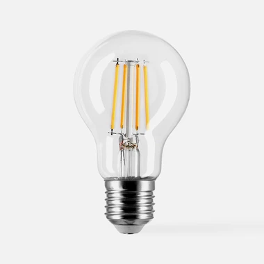 LED žárovka teplá barva ORO-CLARO-E27-A60-4W-WW