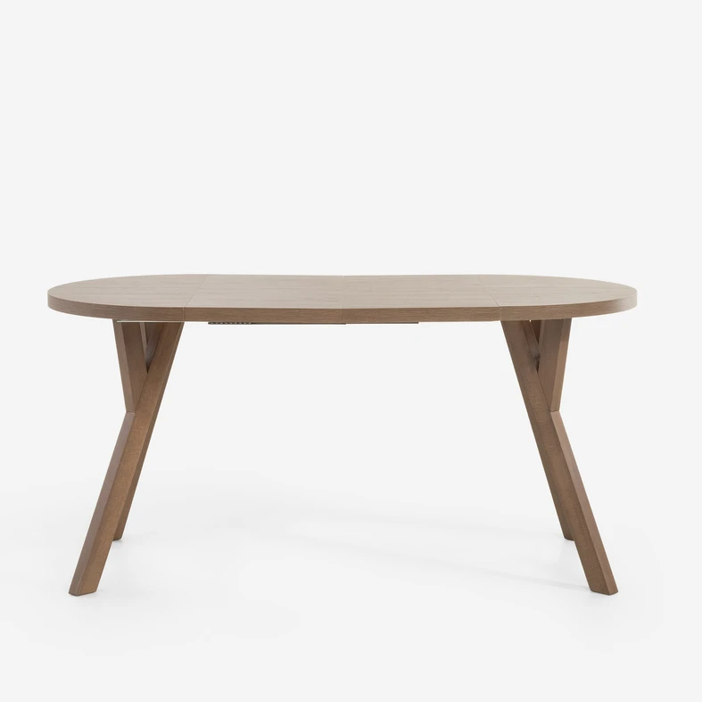 Rozłożony blat do stołu o dwie dodatkowe wstawki.