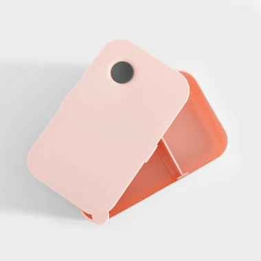 Růžový svačinový box LUNA PURE NORDIC 0,9 l