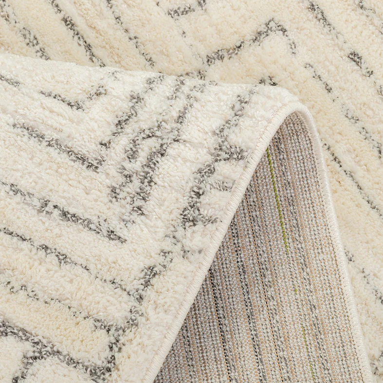 Koberec s geometrickým vzorem LISA krémový 120x170 cm