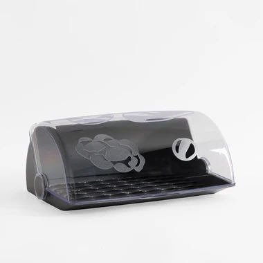 Chlebník AVANGARDA 24,5x14x31,5 cm šedý