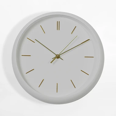 Bílé nástěnné hodiny 30,5 cm