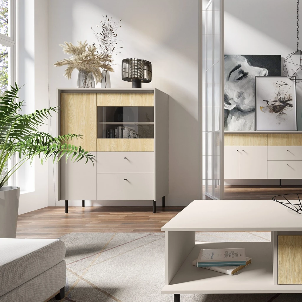 Vitrína se zásuvkami MALTA