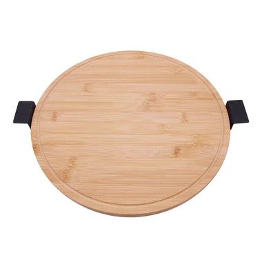 Otočné servírovací prkénko s kovovými držáky 35 cm