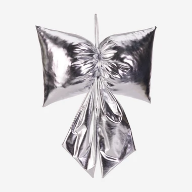 Dekorace MAŠLE stříbrná 55 cm