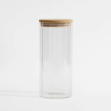 Kuchyňská dóza s bambusovým víkem 1000 ml