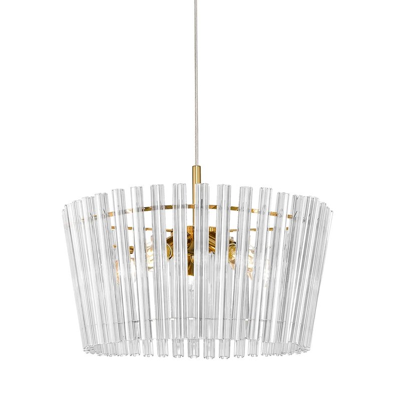 Lampa wisząca glamour złota BACH 41 cm.