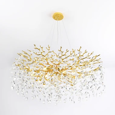 Zlaté závěsné svítidlo CINDY II