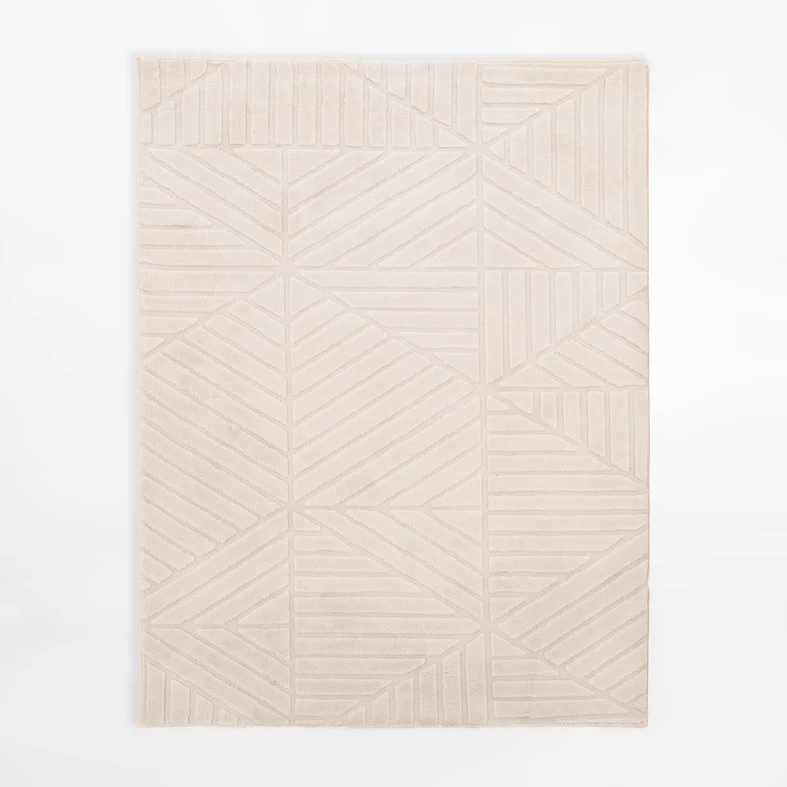 Moderní koberec MODERNO, krémový, 120x160 cm