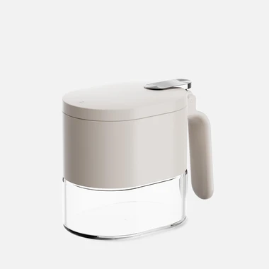Nádoba s odklápěcím víkem 340 ml světle šedá
