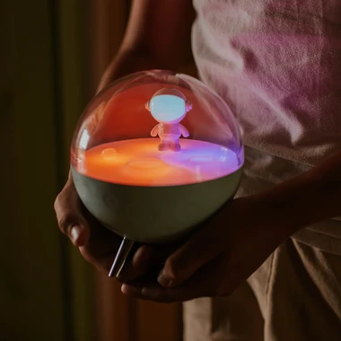 Modrá noční LED RGB lampička MARY'S MĚSÍC