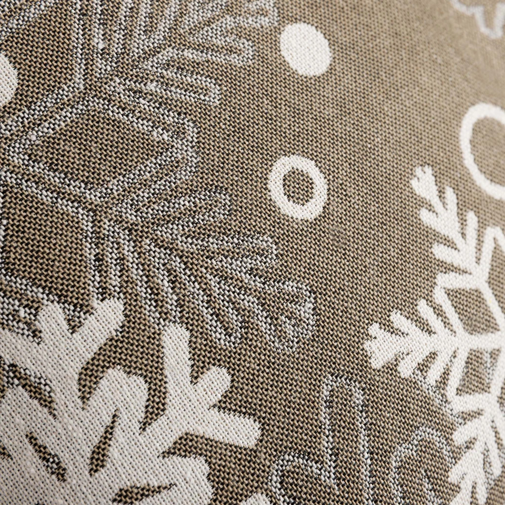 Povlak na polštář s vločkami šedý VINTRO 45x45 cm