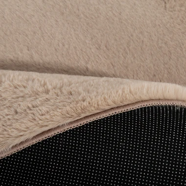 Kulatý koberec RABBIT, taupe, 120 cm