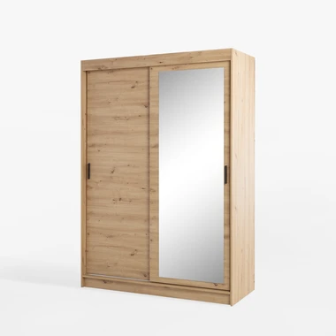 Zrcadlová šatní skříň s posuvnými dveřmi MONTREAL 150 cm