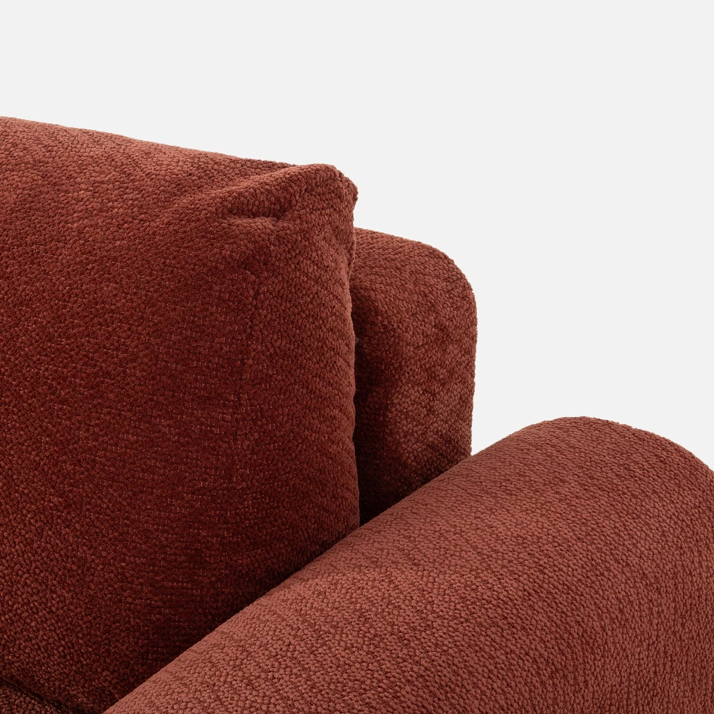 Vínová rohová sedací souprava s úložným prostorem PASSO M pravá