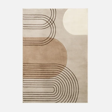 Koberec art déco béžový MILLEY 200x290 cm