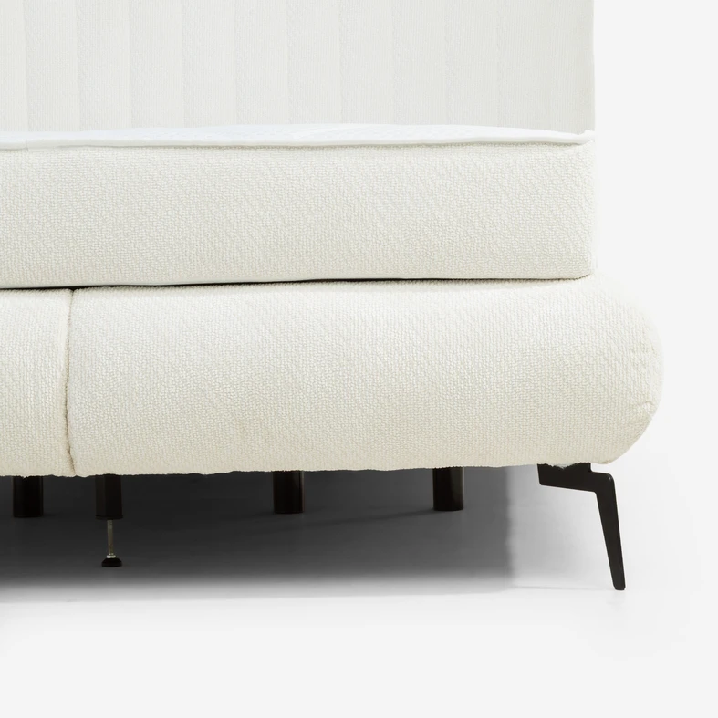Postel boxspring VALO bílá 140x200
