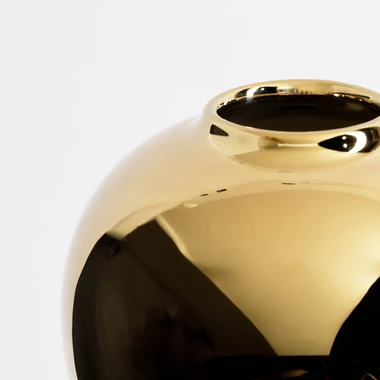 Moderní zlatá váza 20 cm