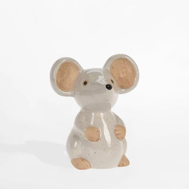 Dekorativní figurka, myš, 15,5 cm, MIX