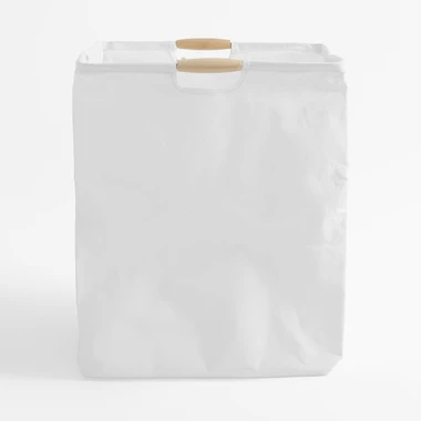 Bílý úložný koš 35,4x30,5x45,5 cm