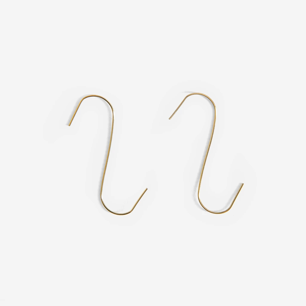 Háčky na vánoční ozdoby zlaté 100 ks