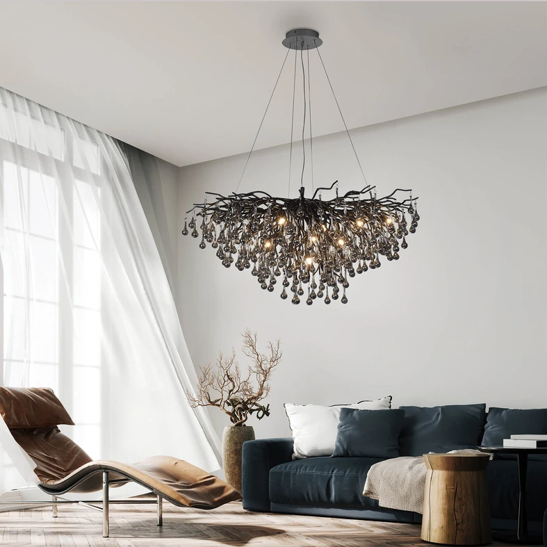 Lampy z rodziny ICICLE możesz dopasować wnętrz nowoczesnych, nowojorskich oraz glamour.