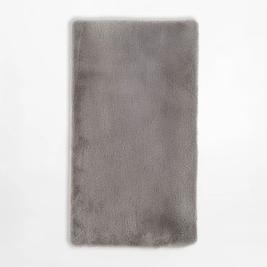 Stříbrný moderní koberec RABBIT, 80x150 cm