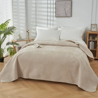 Krémový přehoz na postel HYPNOSE 220x240 cm