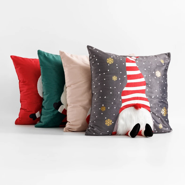 Povlak na polštář vánoční modrý MICKY 45x45 cm