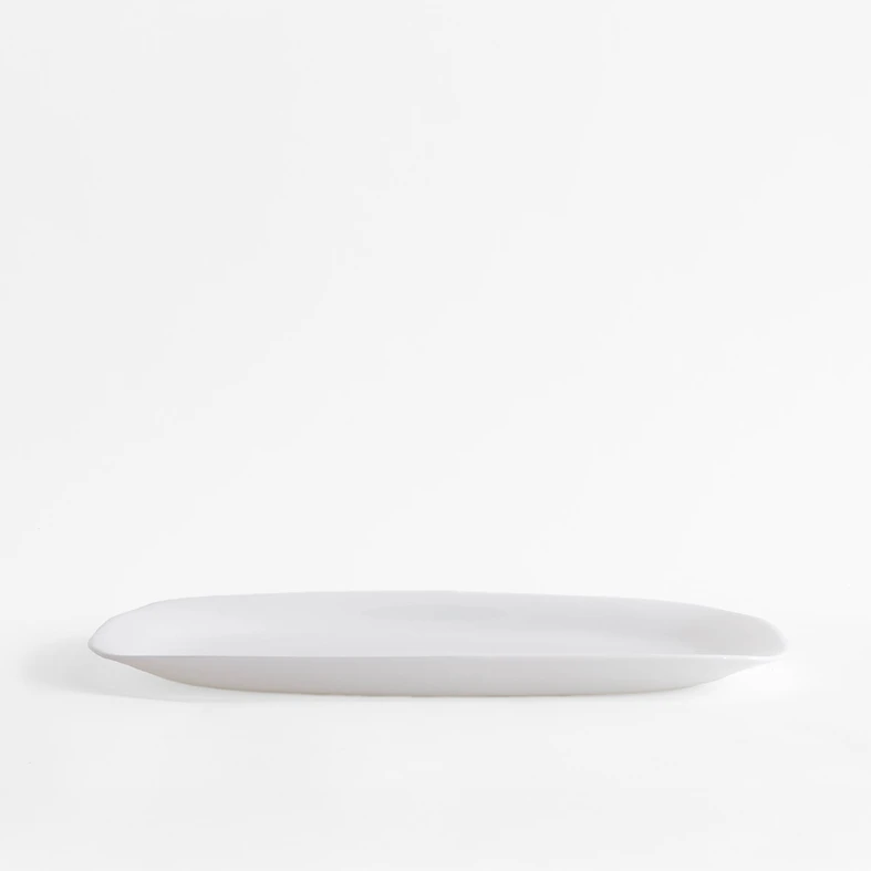 Prostokątny porcelanowy talerz